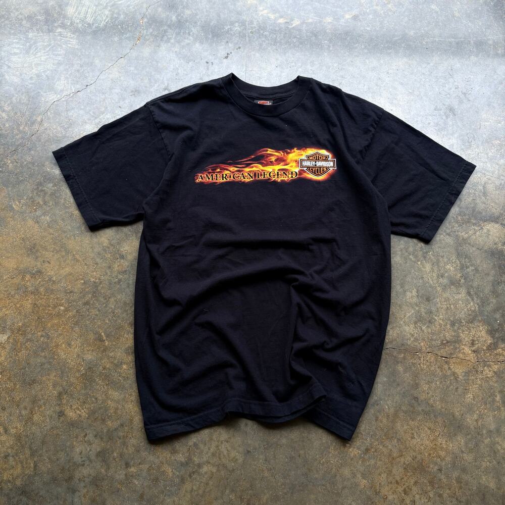 Vintage Y2K Essential Black Harley Davidson T-shirt